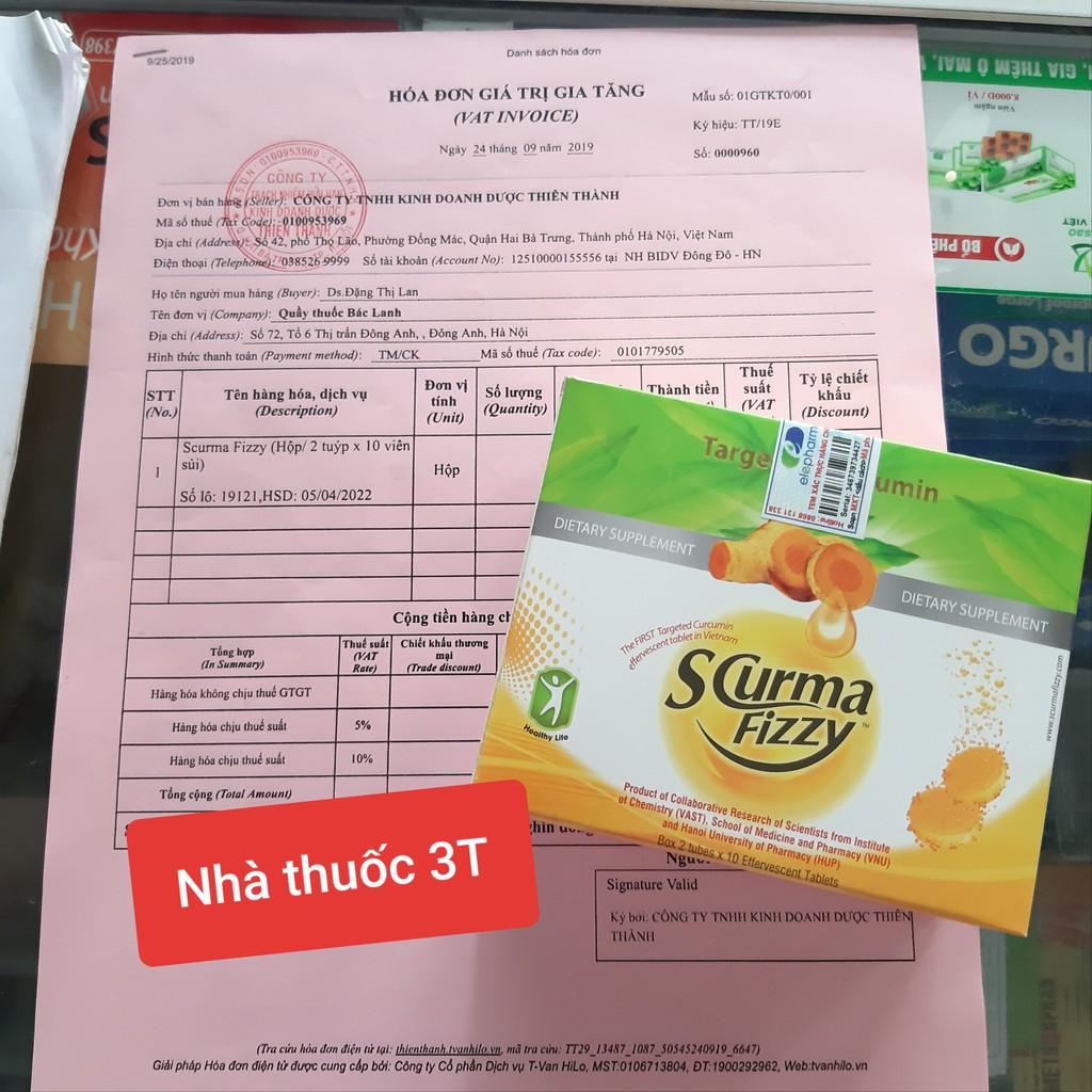 Scurma Fizzy- Viên sủi tinh chất nghệ Curcumin chính hãng