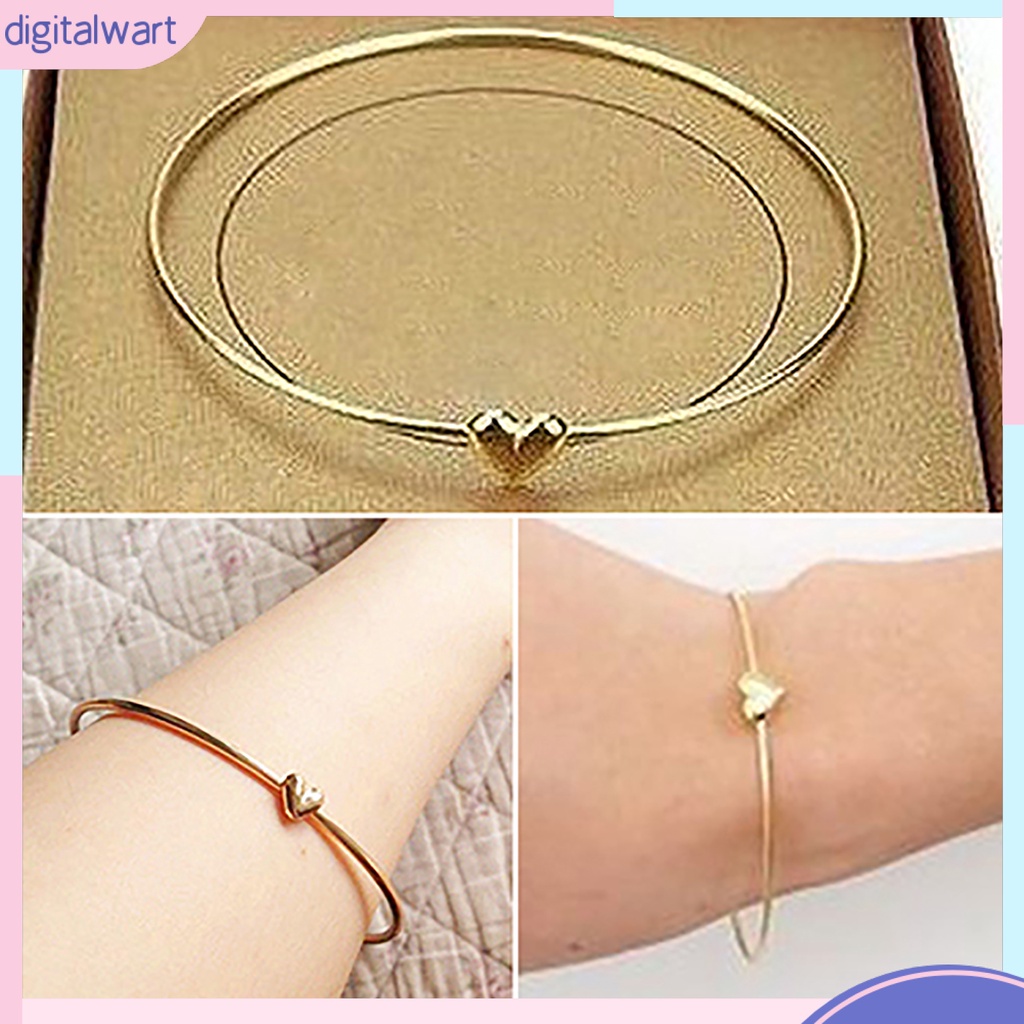 Vòng tay thiết kế trái tim nhỏ nhắn xinh xắn đơn giản dễ thương dành cho nữ