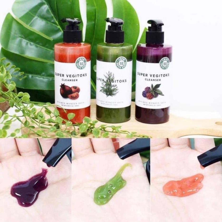 Sữa Rửa Mặt Rau Củ Thải Độc Super Vegitoks Cleanser- Làm sạch sâu, an toàn cho mọi loại da - 300ml | BigBuy360 - bigbuy360.vn