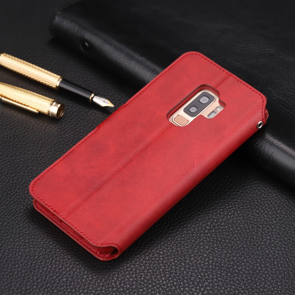 For Samsung Galaxy S9+ Plus S8 S8P S9 Leather Wallet Case Card Slot Flip Back Cover | BigBuy360 - bigbuy360.vn