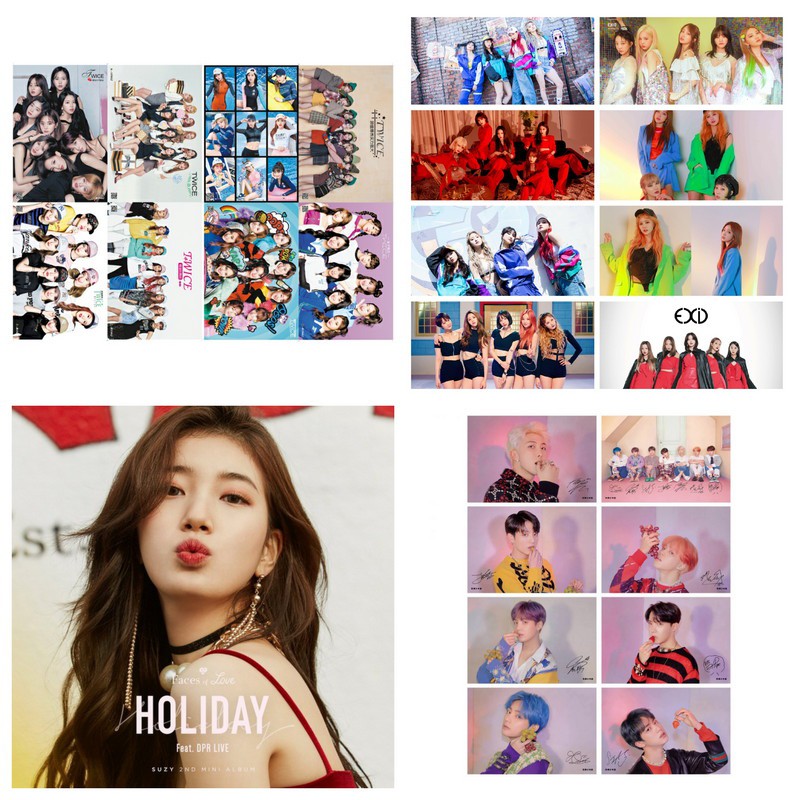 8 tấm poster A4 idol kpop in hình IOI EXID IKON SOMI ảnh đẹp nhiều mẫu