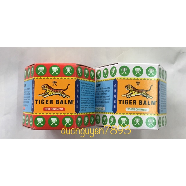 [CHÍNH HÃNG] Dầu cù là con cọp TIGER BALM nhập từ SINGAPORE 19,4g