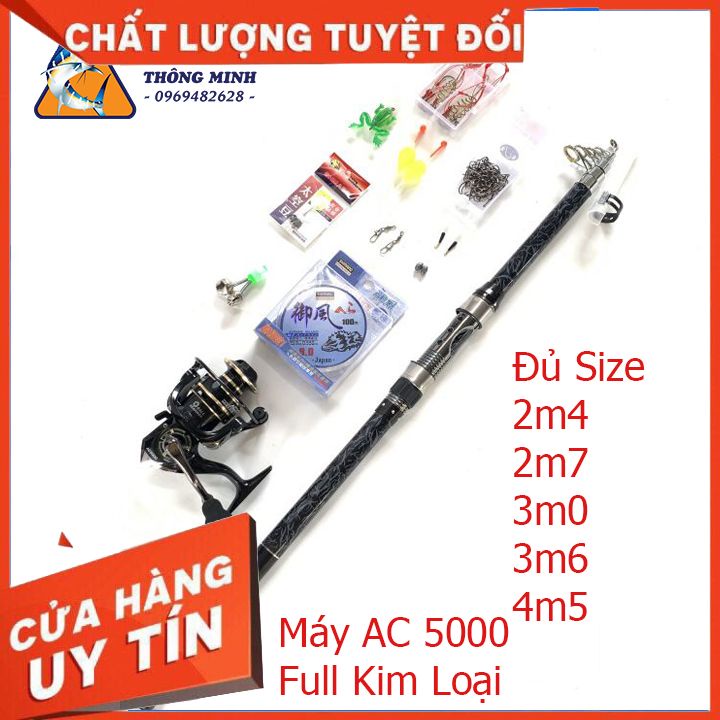 Bộ Cần Câu Máy Rút Shimano Và Máy Deukio 5000 Đủ Size Từ 2m4 Đến 4m5, Chất Liệu Cao Cấp, Độ Bền Cao, Thiết Kế Tinh Tế