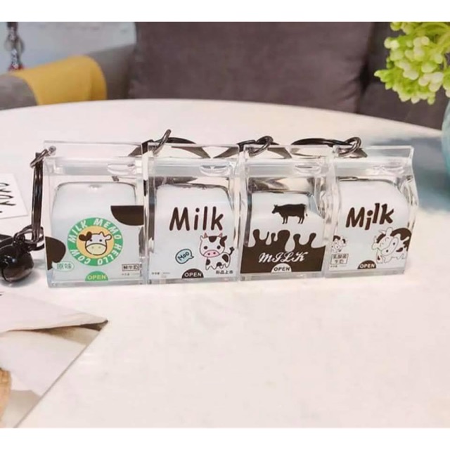Móc khoá bò sữa Milk - quà lưu niệm