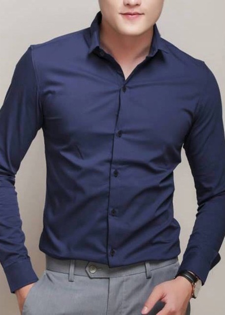 ÁoSơ Mi Dài Tay Nam Vải Lụa Cao Cấp - Chống Nhăn - Form Slimfit Cực Đẹp | BigBuy360 - bigbuy360.vn