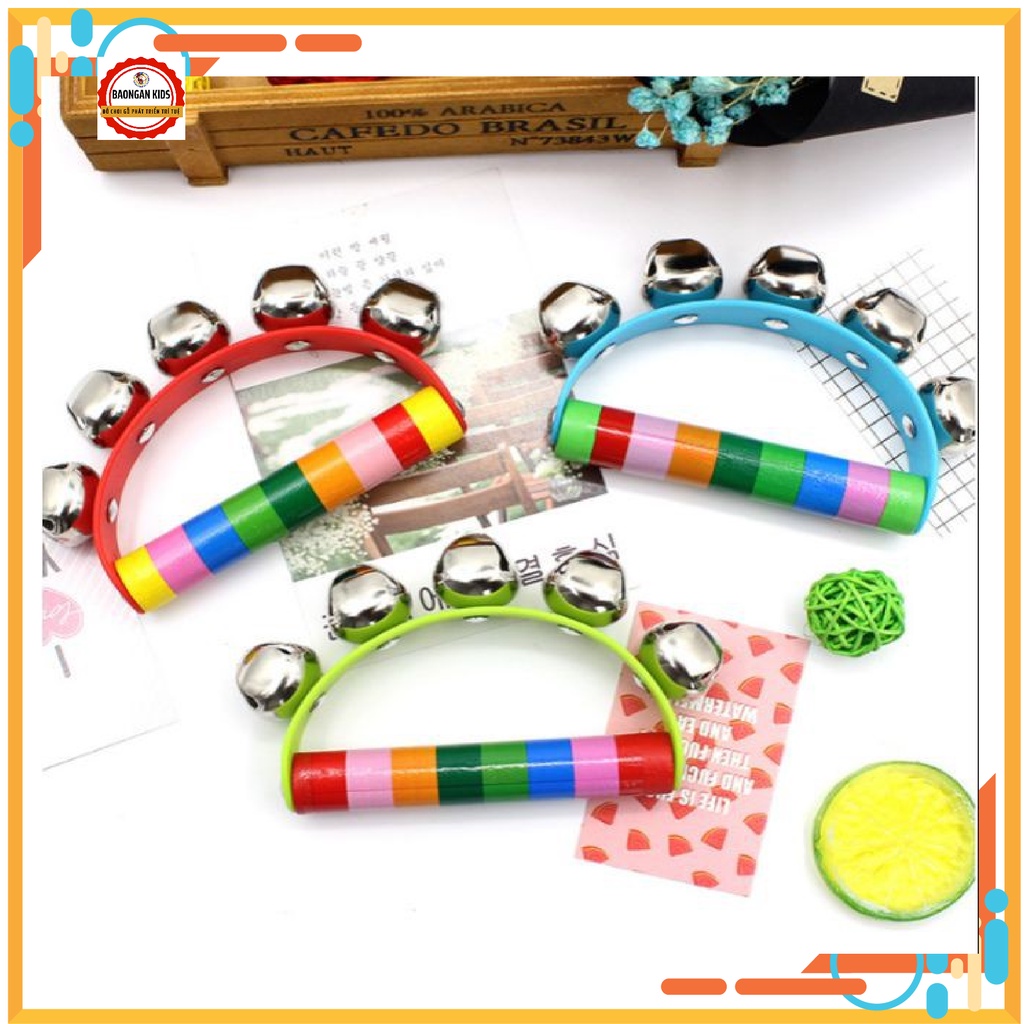 Đồ Chơi Lục Lạc Gỗ Luyện Đôi Tai Cho Bé 0+ (Bán Nguyệt)