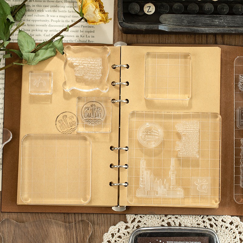Cán Dấu Acrylic Trong Suốt Dùng Cho Clear Stamp