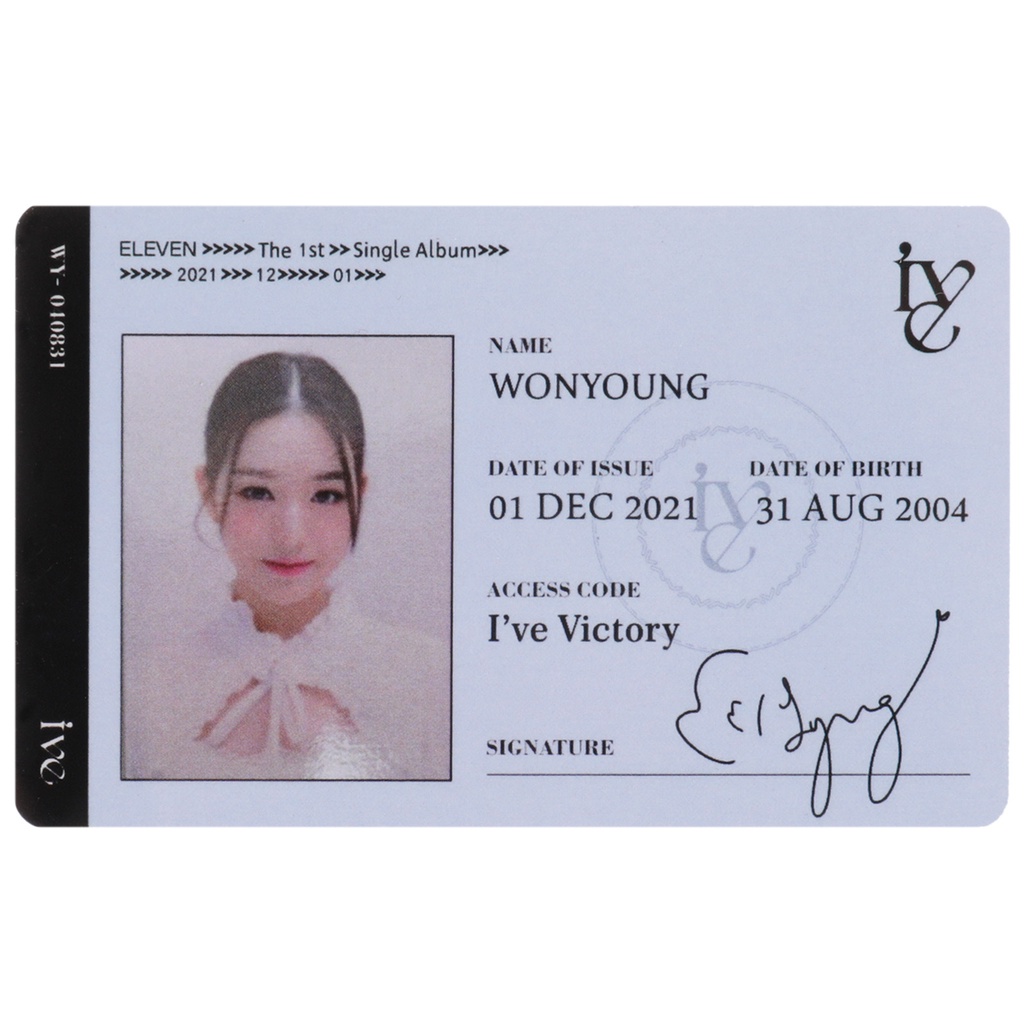 1 Tấm Thẻ Ảnh Nhóm Nhạc Nữ KPOP Album LIZ