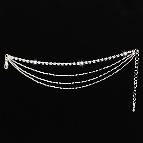 Lắc Chân 4 Lớp Đính Đá Lấp Lánh Cho Nữ