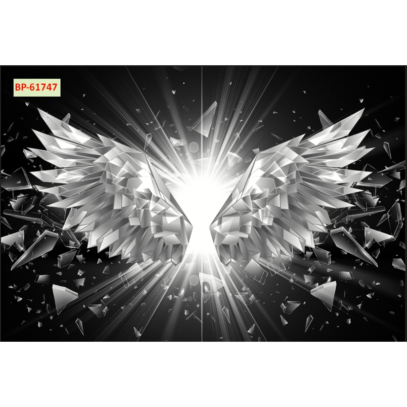 Đôi cánh thiên thần in khổ lớn tặng keo và dụng cụ dán