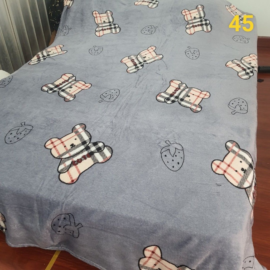 Chăn Mền Hè Tuyết Nhung thương hiệu muji Hàn Quốc Khổ Lớn 2mx2m2 Cho Bé Hoặc Người Lớn