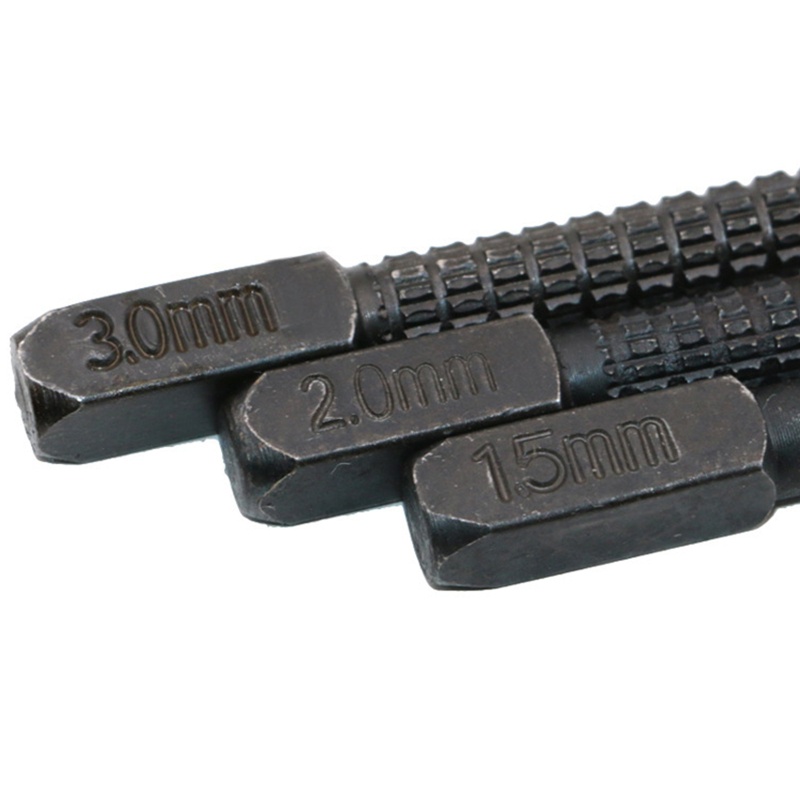 Bộ 3 Dụng Cụ Đục Lỗ Kim Loại Cường Lực Chống Trượt