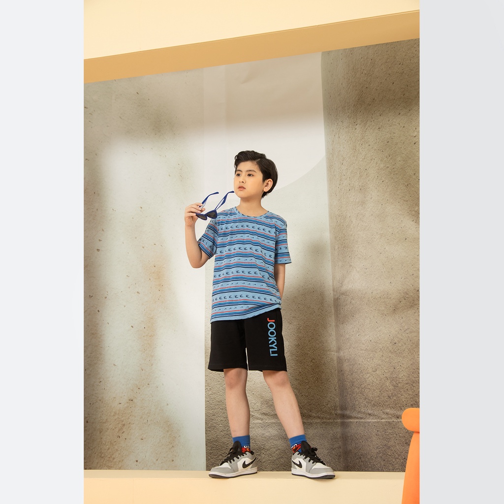 Bộ thun JOOKYLI bé trai màu xanh 94B0537