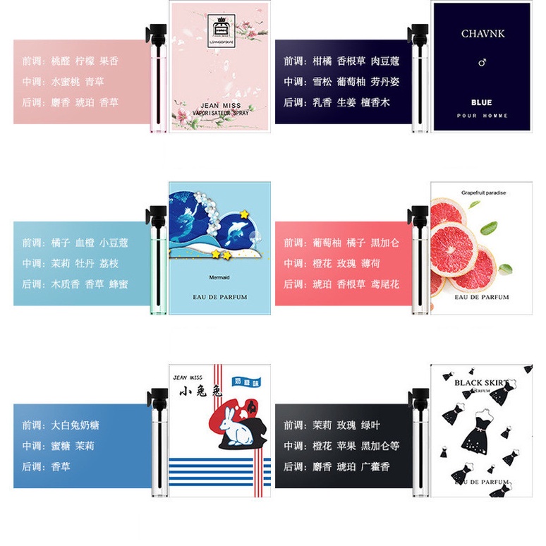 Nước Hoa Mini 2ml Mùi Hương Tươi Mát Cho Nữ