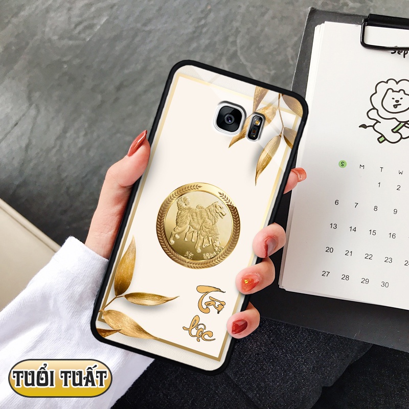 Ốp lưng kính 3D 12 con giáp - Samsung galaxy S7 Edge