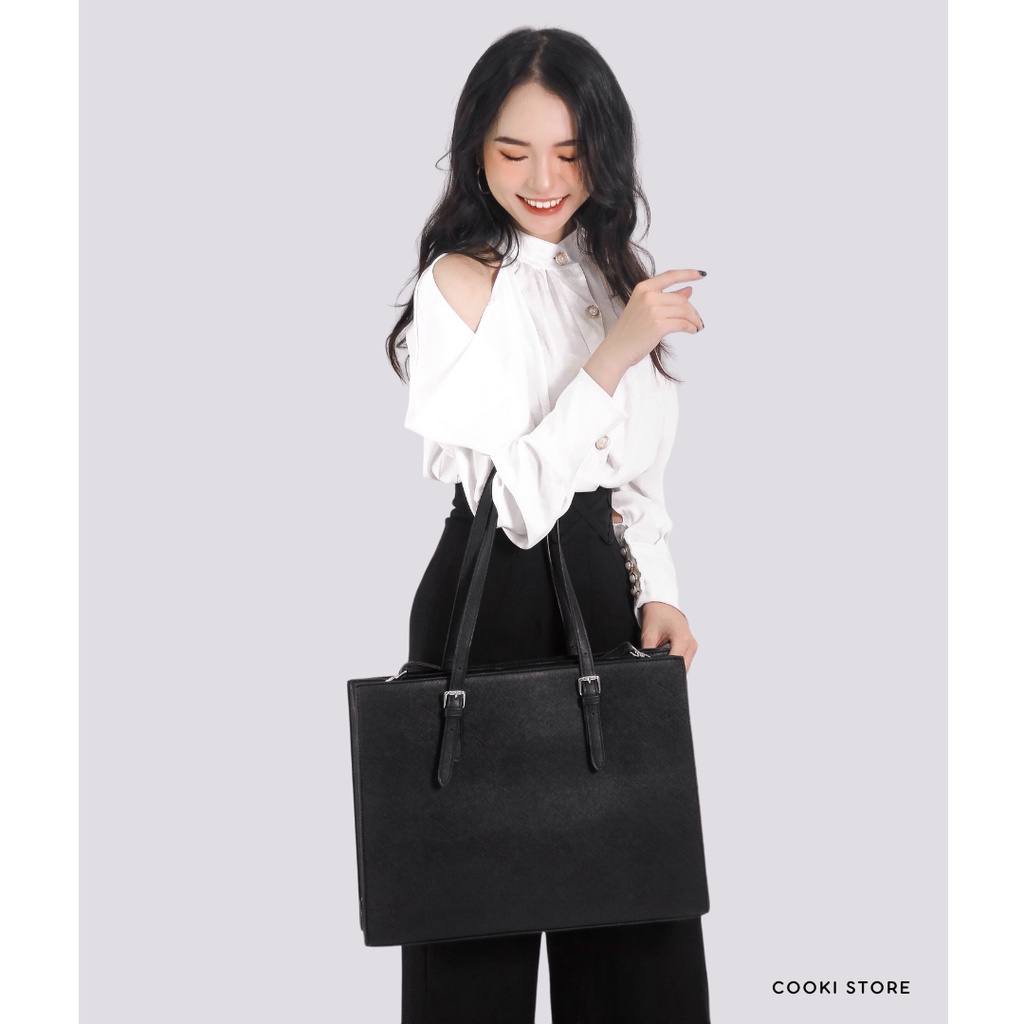 Túi Xách Công Sở Nữ Tina Bag Cooki Store Đựng vừa A4, Laptop Thời trang, Dùng đi học, đi làm, đi chơi