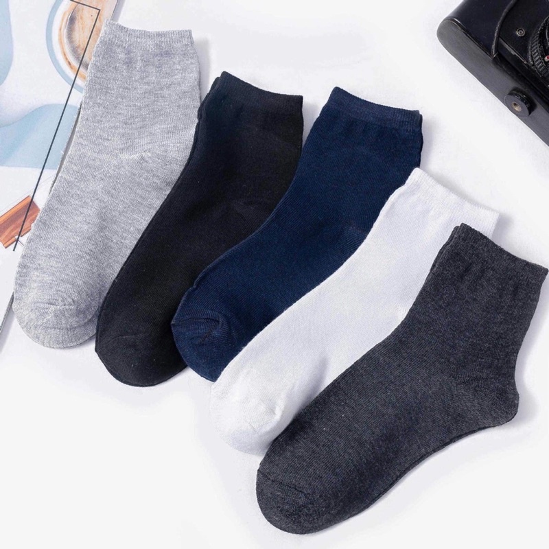 [TonaShoe] Vớ Cổ Cao Unisex Cotton Co Giãn Hút Mồ Hôi, Khử Mùi Vải Loại 1