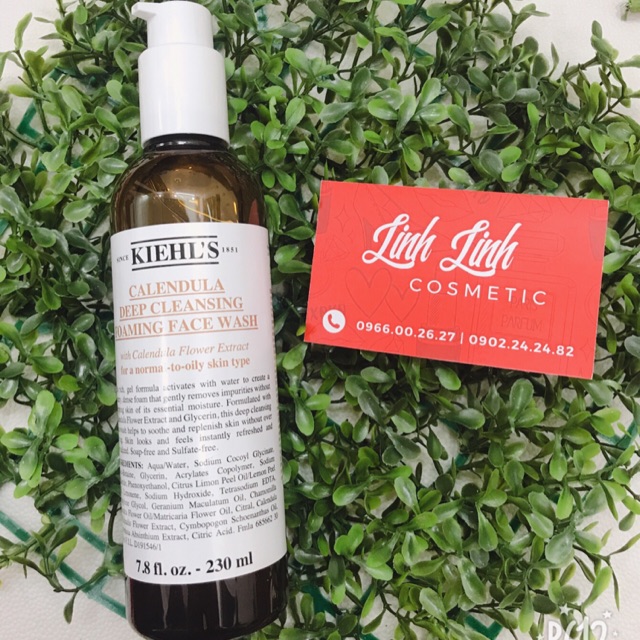 [bill + clip mua hàng] Sữa Rửa Mặt Hoa cúc Kiehl's / Kiehls Sữa Rửa Mặt Hoa cúc