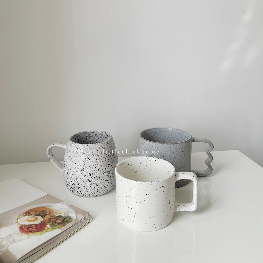 Cốc sứ mộc vintage dung tích lớn  #littlechickhome