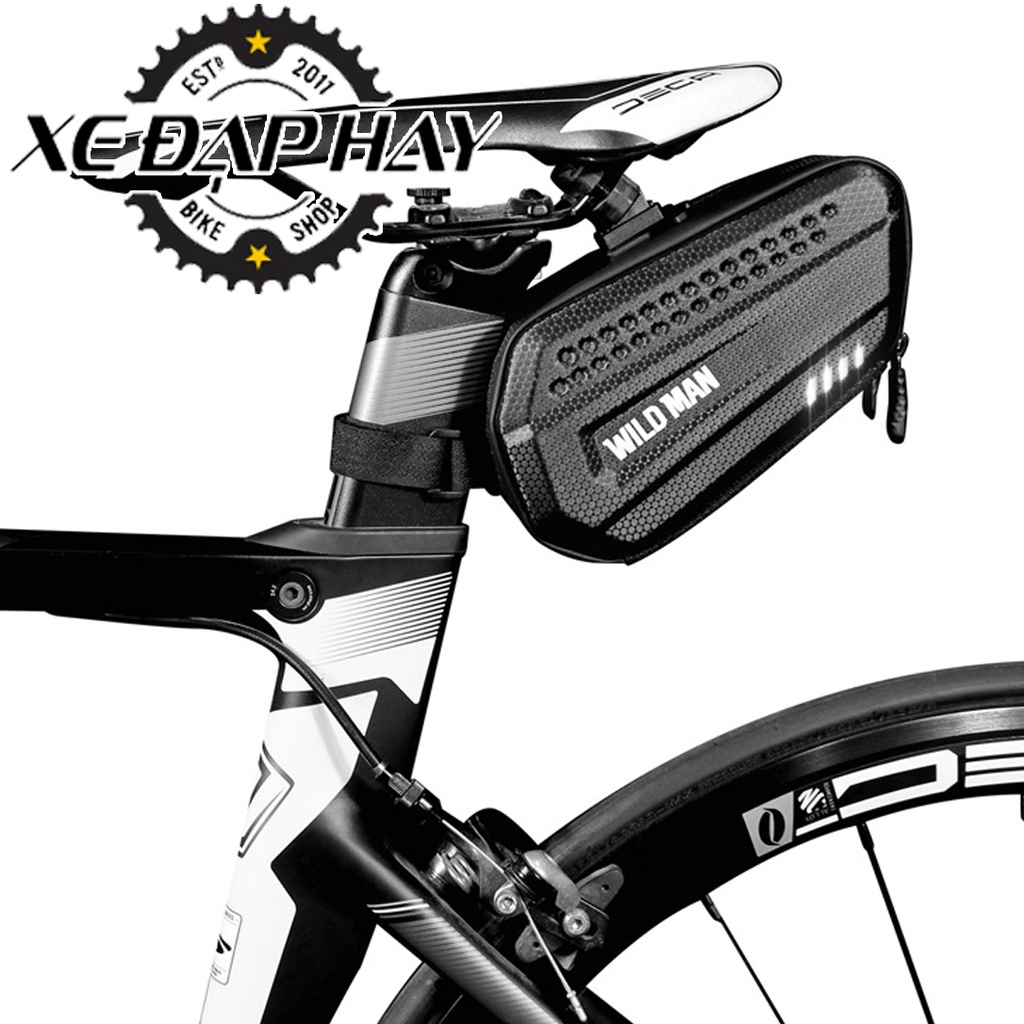 Túi Đựng Đồ Xe Đạp Chính Hãng WILDMAN ES7 | Túi Treo Yên Xe | Phù Hợp Lắp Sau Yên Xe Địa Hình, Đua Và Xe Đạp Gấp