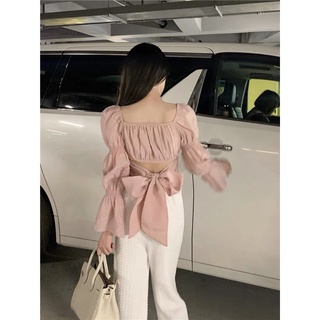 Áo kiểu nư buộc nơ sau lưng