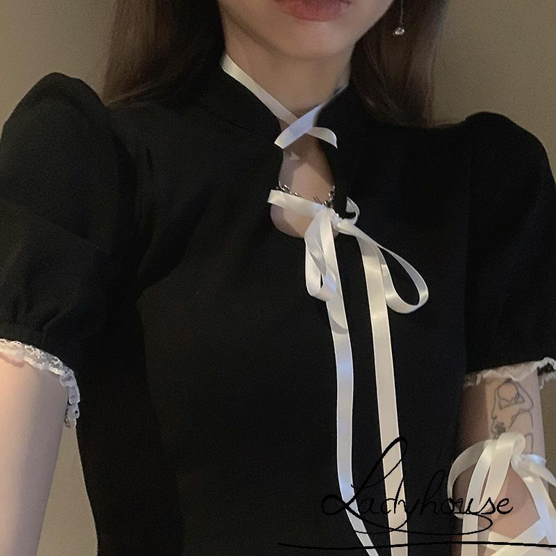 Đầm Ôm Tay Ngắn Cổ Đứng Thời Trang Sành Điệu Cho Nữ