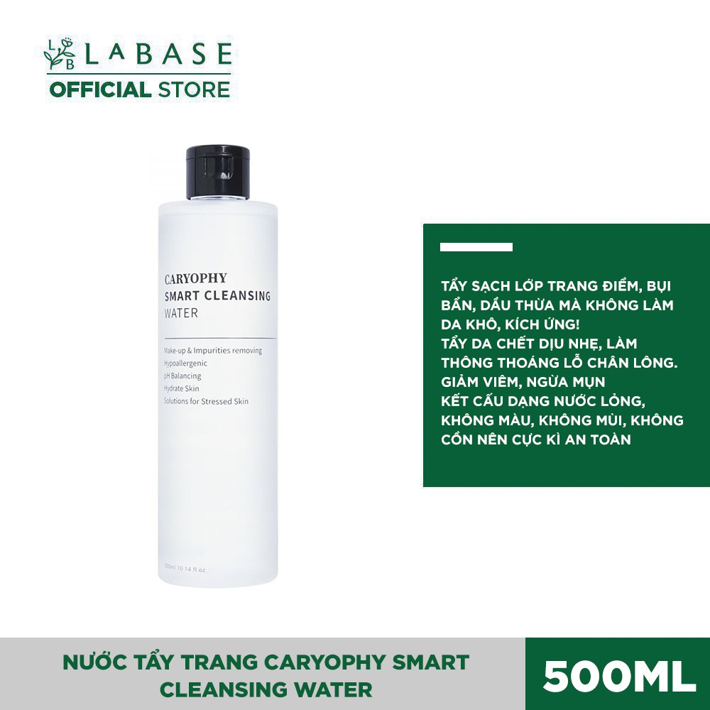 Nước tẩy trang Caryophy smart cleansing water 500ml - Hàng Nhập Khẩu