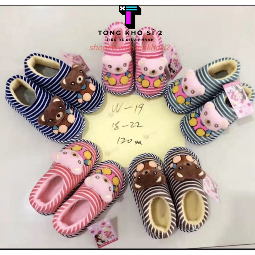 TKS2 Dép bông cho bé đi trong nhà