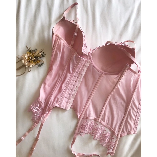 Áo corset hồng 2hand