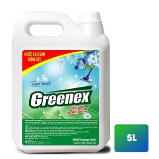 Nước lau sàn ĐẬM ĐẶC /Diệt khuẩn GREENEX can 5L -  Hương Tươi Mát
