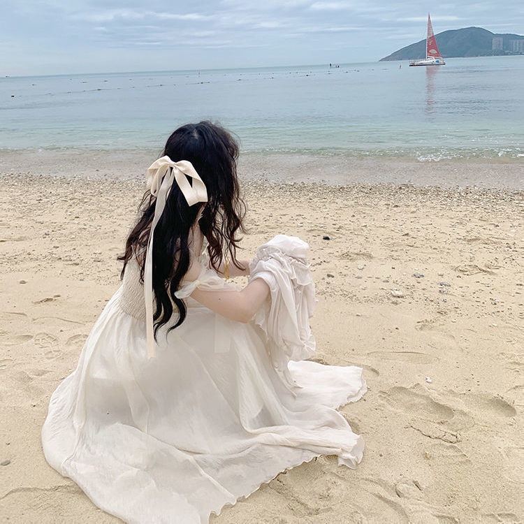 Đầm Hai Dây Dáng Dài Phong Cách Pháp Thời Trang Mùa Hè Dành Cho Nữ 2022