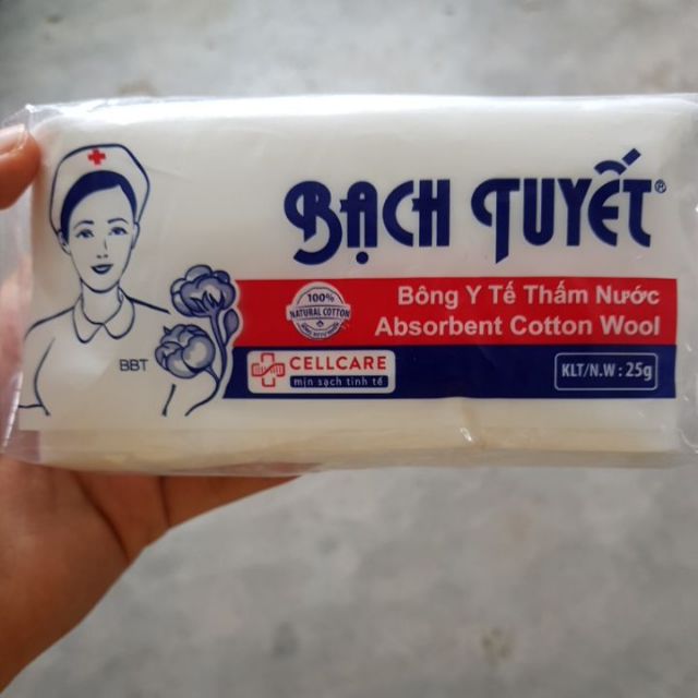 Bông y tế Bạch Tuyết 25g