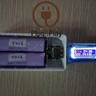 Box sạc dự phòng cục gạch mini - 2 cell pin  (chưa gồm pin)