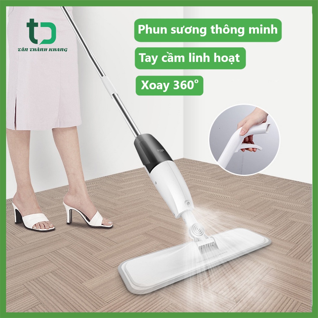 Cây lau nhà thông minh phun sương SPRAYMOP 3 trong 1 lau dọn dễ dàng đầu xoay 360 độ