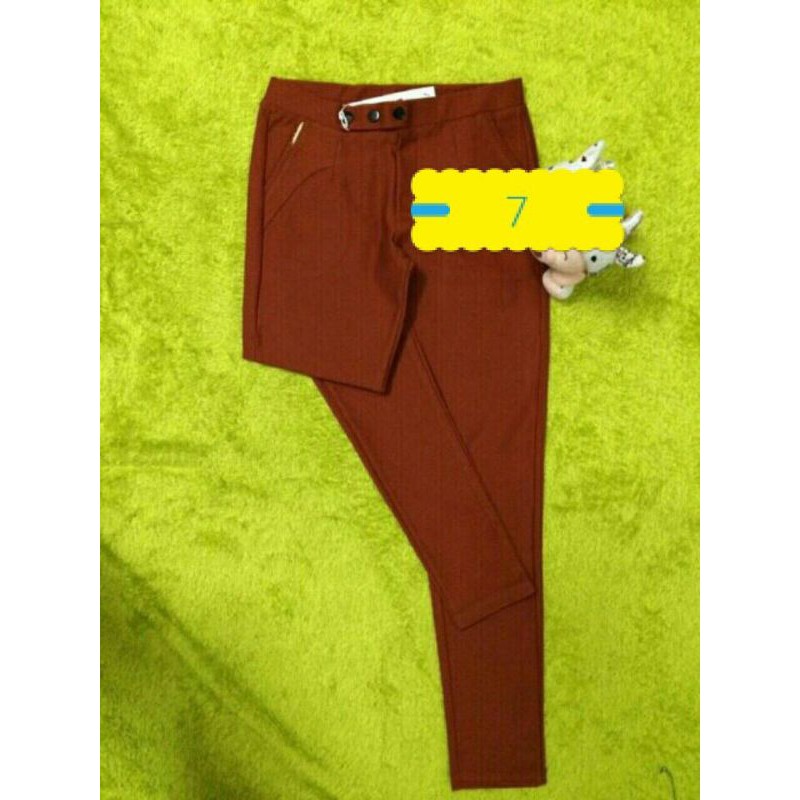 Quần cotton dài lưng thun