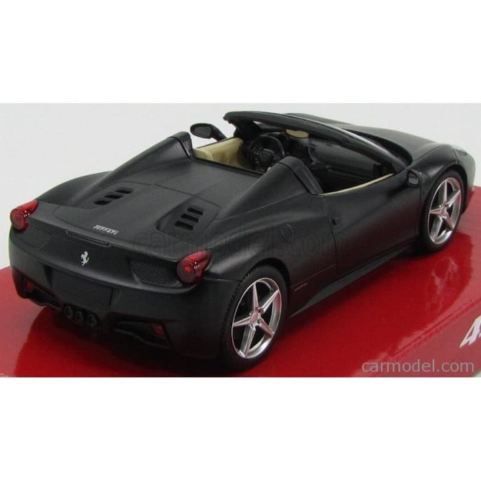 HOT WHEELS Mô hình xe hơi Ferrari 458 màu đen tỉ lệ 1:24