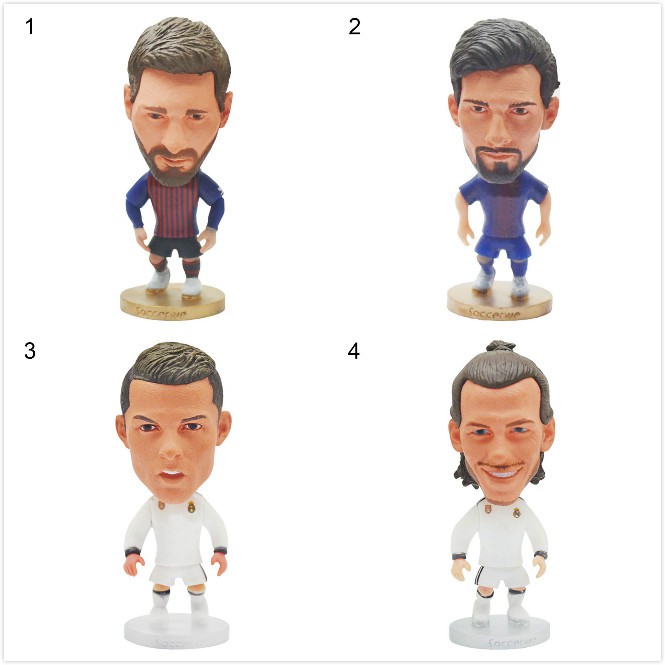 2.5inch Football Star Ronaldo Messi Neymar Pogba Soccer Player Doll Figurine Toy