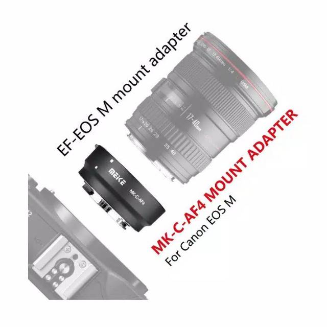 Ngàm Chuyển Đổi Ống Kính Máy Ảnh Meike Canon Ef / Ef-s Eos-m / M2 / M3 / M10 / M5 Meike Mk-c-af4