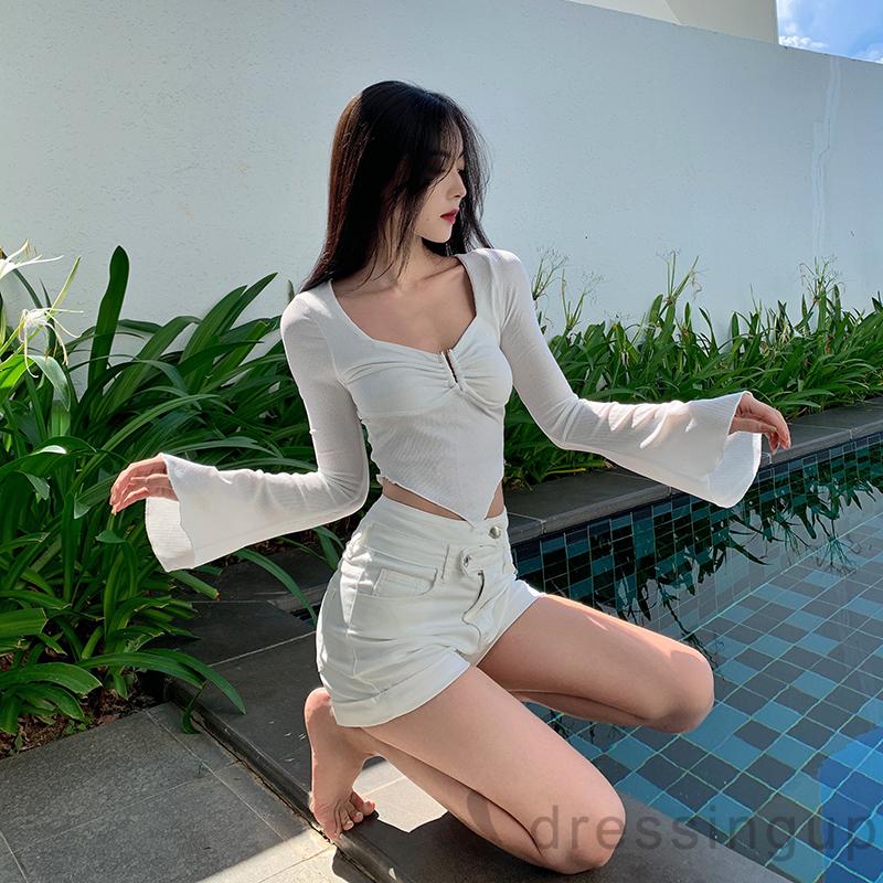 Áo tay dài form ôm gợi cảm sành điệu cho nữ