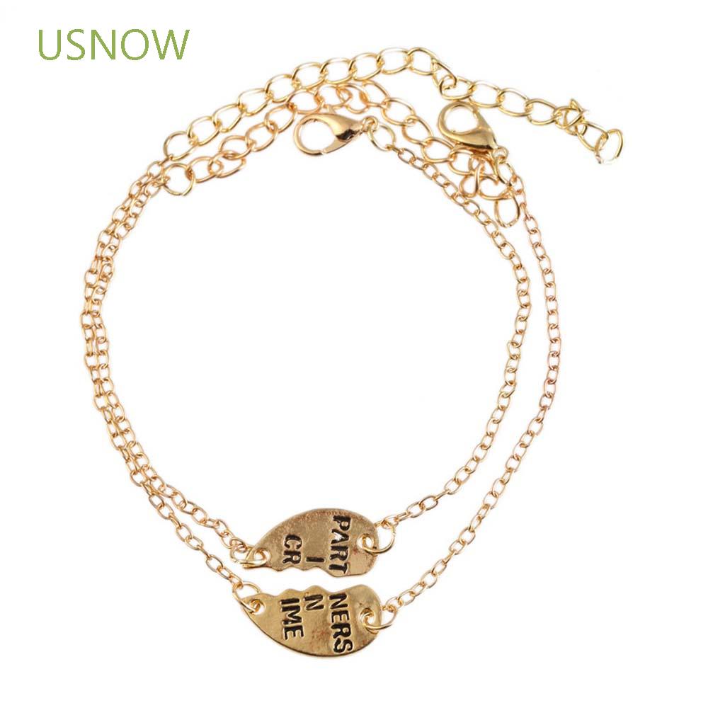 Vòng Đeo Tay Mặt Trái Tim Khắc Chữ Cho Đôi Bạn Thân