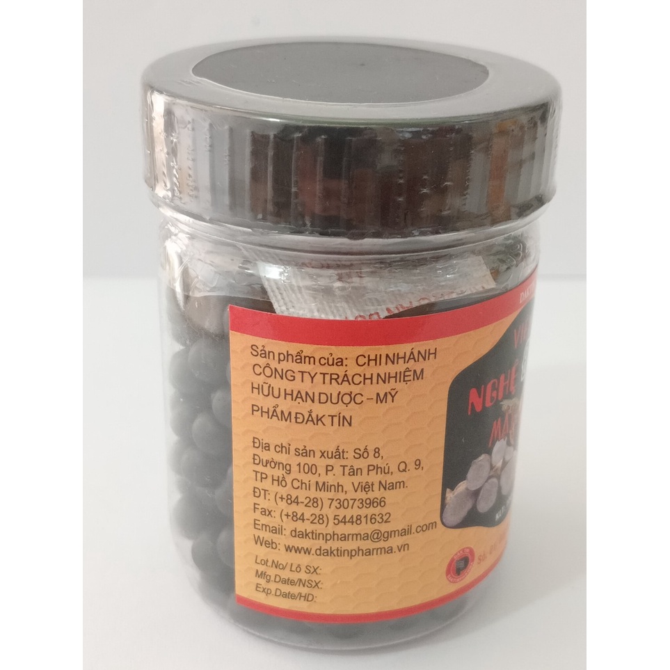 VIÊN NGHỆ ĐEN MẬT ONG Daktin Chai 100 g