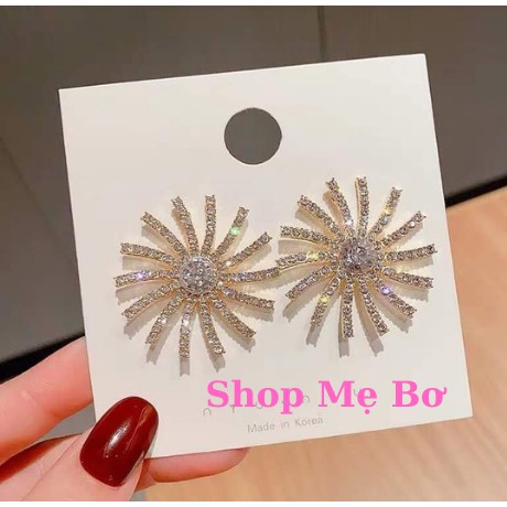 Khuyên Tai Titan Đính Kim Lấp Lánh Cá Tính Nhiều Kiểu Thép Y Tế Siêu Bền Không Dị Ứng Không Gỉ