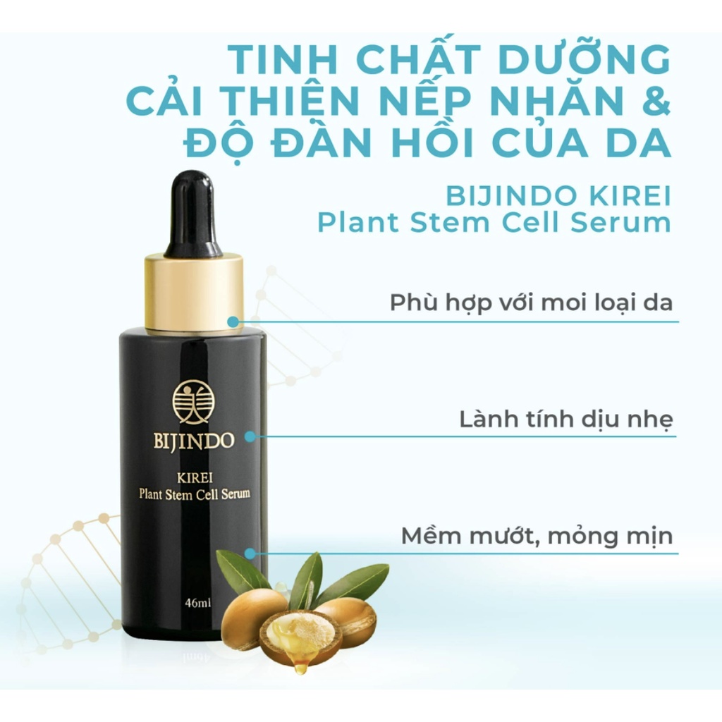 Serum Tinh Chất Ngăn Ngừa Lão Hoá Da BIJINDO KIREI Cải Thiện Nếp Nhăn Độ Đàn Hồi Mịn Màng 46ml