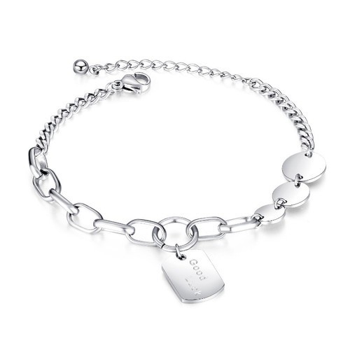 Lắc Tay Nữ Dây Xích Titan Ko Đen TT 2901