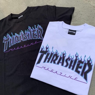 Thrasher Áo Thun In Hình Ngọn Lửa Độc Đáo Tỉ Lệ 1: 1