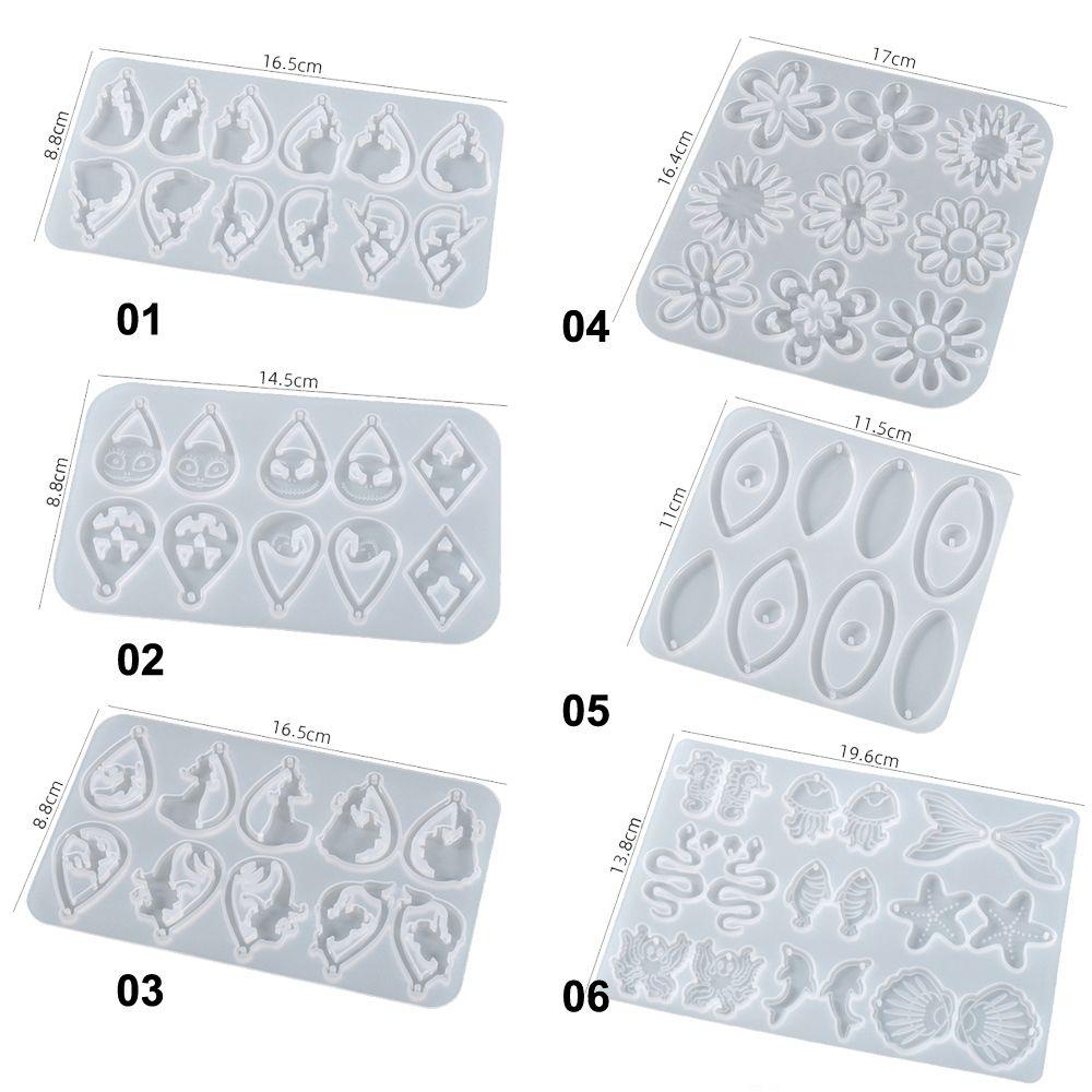 Khuôn Silicone Tạo Hình Làm Mặt Dây Chuyền Hình Hoa DIY