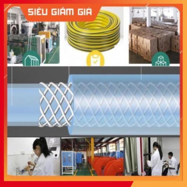 Bộ dây vòi xịt nước rửa xe, tưới cây . tăng áp 3 lần, loại 7m, 10m 206587 cút sập,nối đen + tặng mở chai