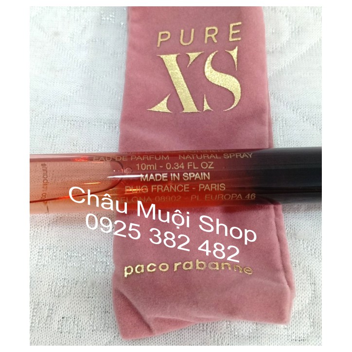 Nước Hoa Mini Paco Rabanne Pure XS For Her -10ml -Gợi Cảm - Sang Trọng - Thu Hút