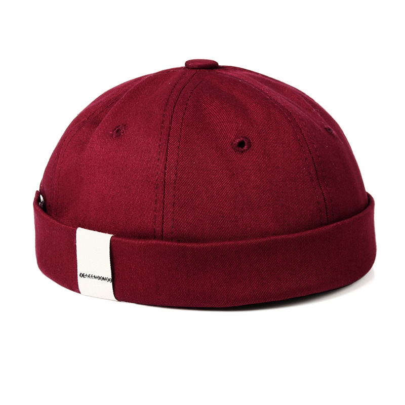 Melon leather hat Men's and women's fashion beanie embroidered letter caps Beret