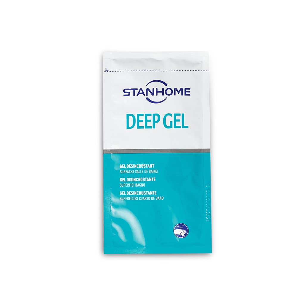 Gói mẫu dùng thử gel làm sạch đa năng cho cặn canxi, nước cứng nhà tắm Stanhome deep gel 25ml/gói
